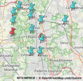 Mappa Via Giacomo Leopardi, 20031 Cesano Maderno MB, Italia (4.73)