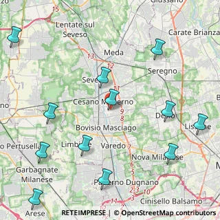 Mappa Via Giacomo Leopardi, 20031 Cesano Maderno MB, Italia (5.52333)