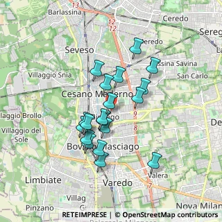 Mappa Via Giacomo Leopardi, 20031 Cesano Maderno MB, Italia (1.46316)
