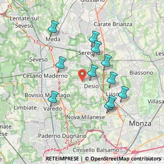 Mappa Via E.Montale, 20832 Desio MB, Italia (3.49909)