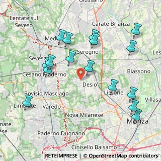 Mappa Via E.Montale, 20832 Desio MB, Italia (4.535)