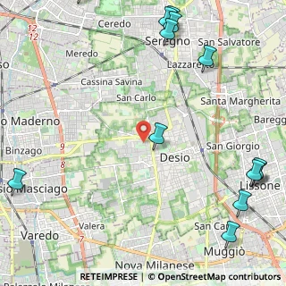 Mappa Via E.Montale, 20832 Desio MB, Italia (3.28692)