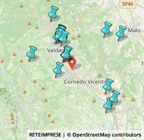 Mappa Via Giacomo Leopardi, 36073 Cornedo Vicentino VI, Italia (3.6075)