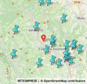 Mappa Via Giacomo Leopardi, 36073 Cornedo Vicentino VI, Italia (4.7015)