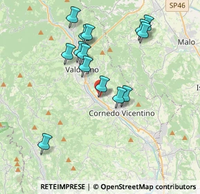 Mappa Via Giacomo Leopardi, 36073 Cornedo Vicentino VI, Italia (3.68286)
