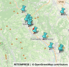 Mappa Via Giacomo Leopardi, 36073 Cornedo Vicentino VI, Italia (3.80462)