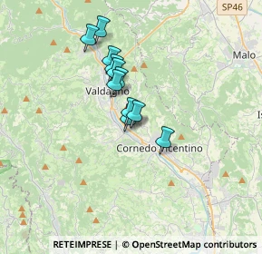 Mappa Via Giacomo Leopardi, 36073 Cornedo Vicentino VI, Italia (2.43818)