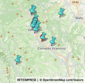 Mappa Via Giacomo Leopardi, 36073 Cornedo Vicentino VI, Italia (3.36714)