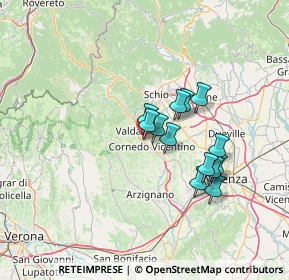 Mappa Via Giacomo Leopardi, 36073 Cornedo Vicentino VI, Italia (10.62462)