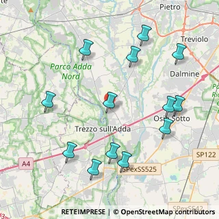 Mappa Via Bergamo, 24042 Capriate San Gervasio BG, Italia (4.61231)