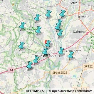 Mappa Via Bergamo, 24042 Capriate San Gervasio BG, Italia (3.97188)