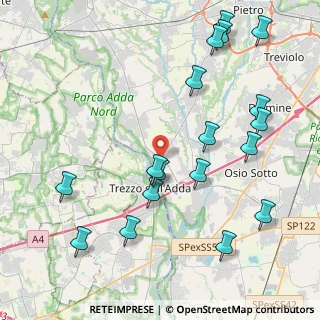 Mappa Via Bergamo, 24042 Capriate San Gervasio BG, Italia (4.87444)