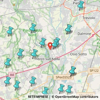 Mappa Via Bergamo, 24042 Capriate San Gervasio BG, Italia (5.961)