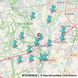 Mappa Via Bergamo, 24042 Capriate San Gervasio BG, Italia (4.42933)