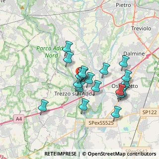 Mappa Via Bergamo, 24042 Capriate San Gervasio BG, Italia (3.12316)