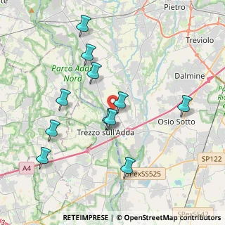 Mappa Via Bergamo, 24042 Capriate San Gervasio BG, Italia (3.91818)