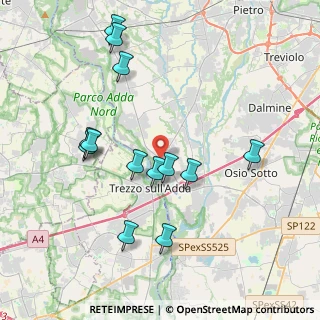 Mappa Via Bergamo, 24042 Capriate San Gervasio BG, Italia (3.98385)