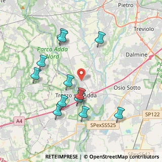 Mappa Via Bergamo, 24042 Capriate San Gervasio BG, Italia (3.85583)