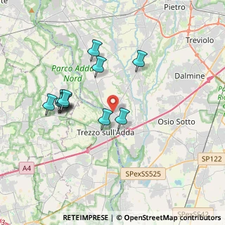 Mappa Via Bergamo, 24042 Capriate San Gervasio BG, Italia (3.51909)