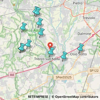 Mappa Via Bergamo, 24042 Capriate San Gervasio BG, Italia (4.41727)