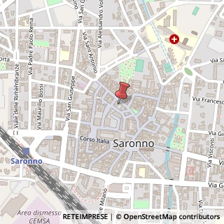 Mappa Piazzetta Cardinal A. I. Schuster, 5, 21047 Saronno, Varese (Lombardia)