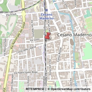 Mappa Corso della Libertà, 58, 20811 Cesano Maderno, Monza e Brianza (Lombardia)