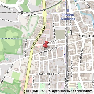 Mappa Corso della Libertà, 78, 20811 Cesano Maderno, Monza e Brianza (Lombardia)