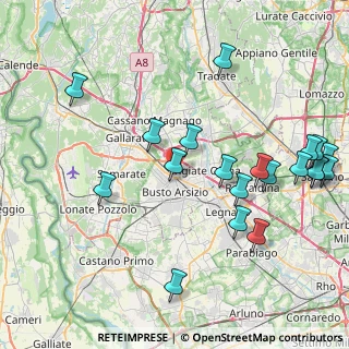 Mappa Via Camillo Tosi, 21052 Busto Arsizio VA, Italia (9.558)