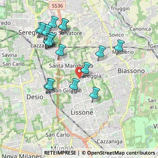 Mappa Via della Betulla, 20851 Lissone MB, Italia (2.14611)