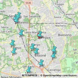 Mappa Via della Betulla, 20851 Lissone MB, Italia (2.60692)