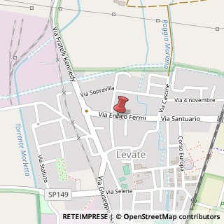 Mappa Via Enrico Fermi, 14, 24040 Levate BG, Italia, 24040 Levate, Bergamo (Lombardia)