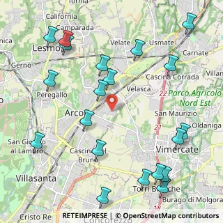 Mappa Via Antonio Gramsci, 20862 Arcore MB, Italia (2.679)