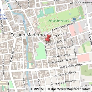 Mappa Via Milano, 23, 20811 Cesano Maderno, Monza e Brianza (Lombardia)