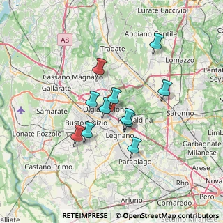 Mappa Via Cesare Battisti, 21050 Marnate VA, Italia (5.37909)