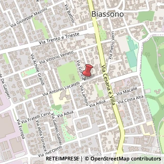 Mappa Via Antonio Locatelli, 25, 20853 Biassono MB, Italia, 20853 Biassono, Monza e Brianza (Lombardia)