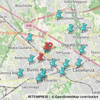Mappa Via Dante Segatto, 21057 Olgiate Olona VA, Italia (2.23471)
