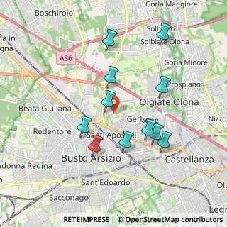 Mappa Via Dante Segatto, 21057 Olgiate Olona VA, Italia (1.75)