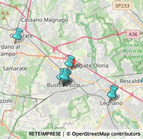 Mappa Via Dante Segatto, 21057 Olgiate Olona VA, Italia (4.07455)