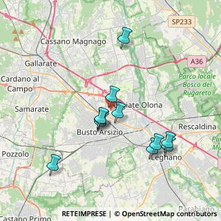 Mappa Via Dante Segatto, 21057 Olgiate Olona VA, Italia (3.56182)