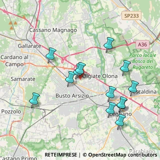 Mappa Via Dante Segatto, 21057 Olgiate Olona VA, Italia (4.07154)