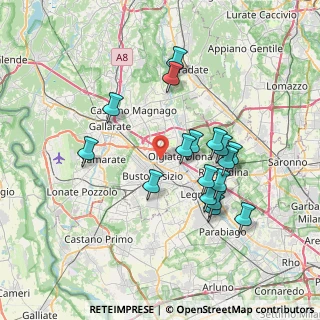 Mappa Via Dante Segatto, 21057 Olgiate Olona VA, Italia (6.80882)