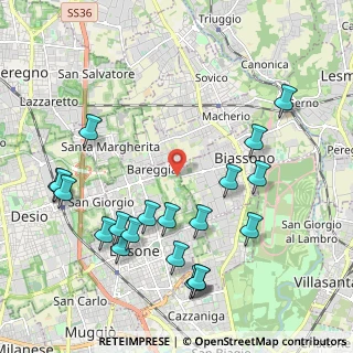 Mappa Via Vincenzo Bottego, 20851 Lissone MB, Italia (2.373)