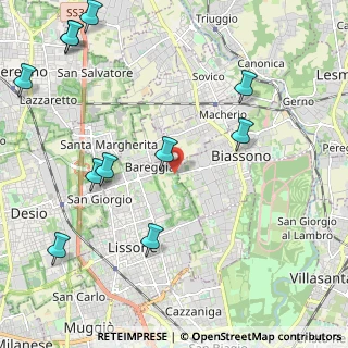 Mappa Via Vincenzo Bottego, 20851 Lissone MB, Italia (2.75364)