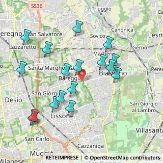 Mappa Via Vincenzo Bottego, 20851 Lissone MB, Italia (2.05412)