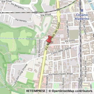 Mappa Via nazionale dei giovi 33, 20031 Cesano Maderno, Monza e Brianza (Lombardia)