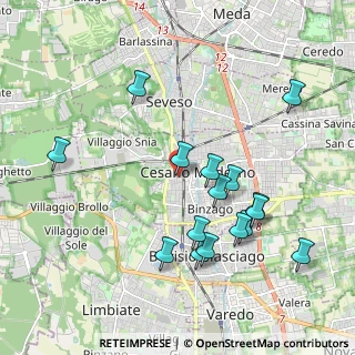 Mappa Corso della Libertà, 20031 Cesano Maderno MB, Italia (2.02375)