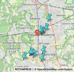 Mappa Corso della Libertà, 20031 Cesano Maderno MB, Italia (1.66818)