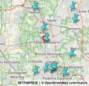 Mappa Corso della Libertà, 20031 Cesano Maderno MB, Italia (4.99583)