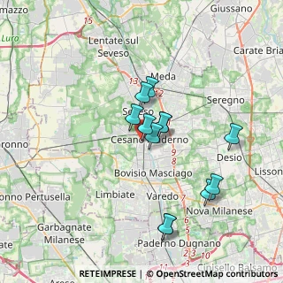 Mappa Corso della Libertà, 20031 Cesano Maderno MB, Italia (3.03917)