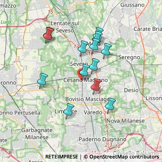 Mappa Corso della Libertà, 20031 Cesano Maderno MB, Italia (3.40769)